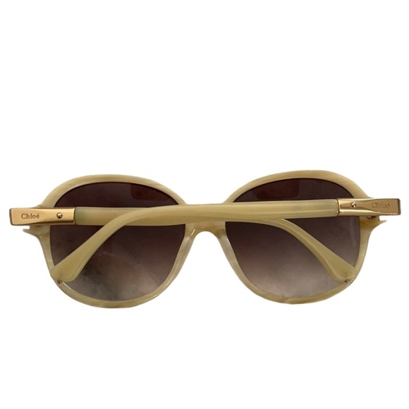Chloe Ivory & Gold Sunglasses - Picture 4 of 13